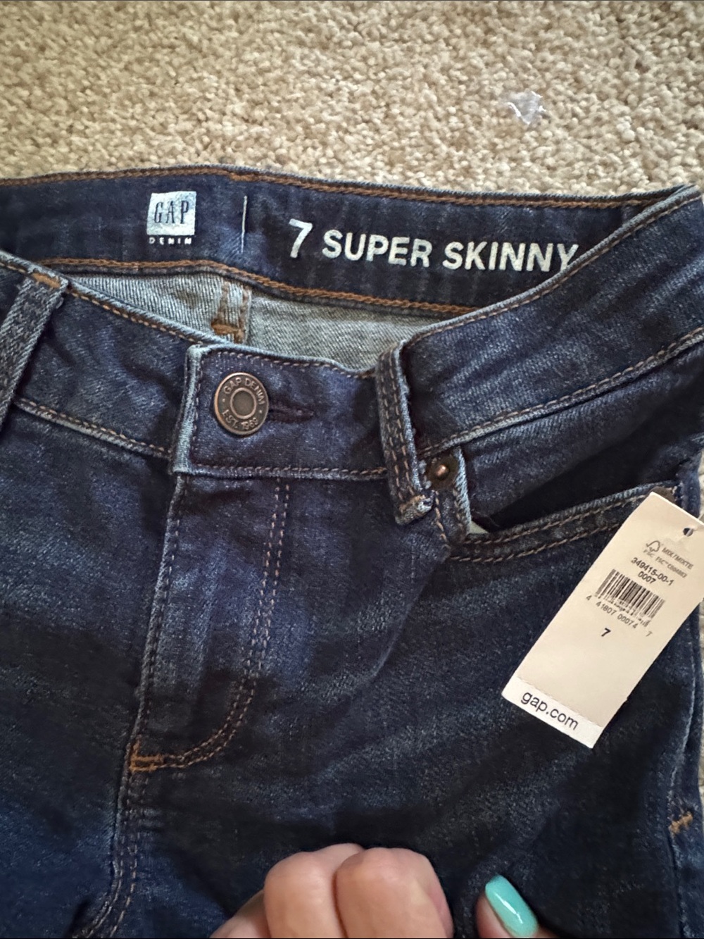 GAP Dark Blue Slim Jeans